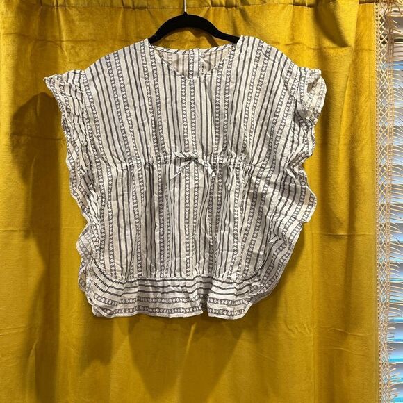 Janie and Jack GEO STRIPED SWIM COVER-UP size 6 - Picture 3 of 8